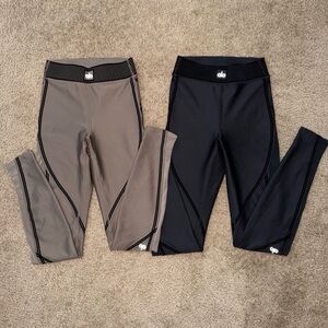 alo airlift mesh high waist line up Leggings Olive Tree Black Bundle size XXS